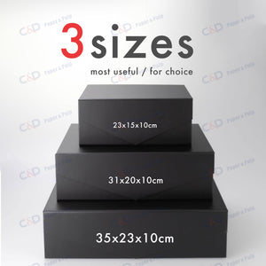 Foldable box - black - In Stock - Xiamen C&D Paper & Pulp Co., Ltd