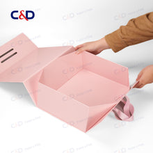 Load image into Gallery viewer, Collapsible Box with Handle /  Large size - Xiamen C&amp;D Paper &amp; Pulp Co., Ltd
