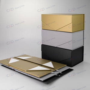 Foldable box - black - In Stock - Xiamen C&D Paper & Pulp Co., Ltd