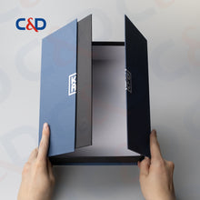 Load image into Gallery viewer, MAGNET BOX-BOOK STYLE TWO FLAPS - C&amp;D PAPER PACKAGING
