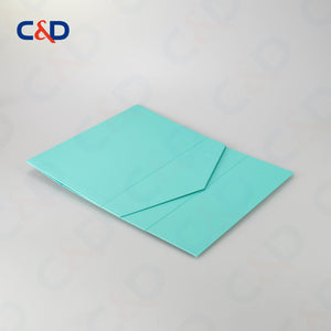 Foldable box - Cyan - In stock - C&D PAPER PACKAGING