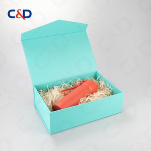 Foldable box - Cyan - In stock - C&D PAPER PACKAGING