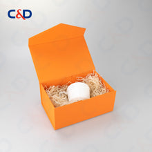 Load image into Gallery viewer, Foldable box - Orange - In stock - C&amp;D PAPER PACKAGING
