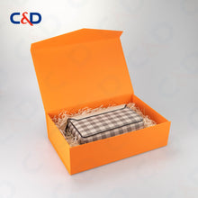 Load image into Gallery viewer, Foldable box - Orange - In stock - C&amp;D PAPER PACKAGING
