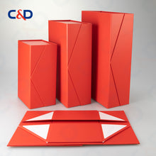 Load image into Gallery viewer, Foldable box - Red - In stock - C&amp;D PAPER PACKAGING
