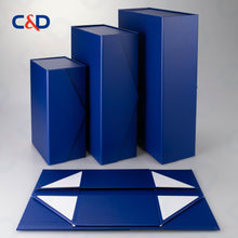 Load image into Gallery viewer, Foldable box - Blue - In stock - C&amp;D PAPER PACKAGING
