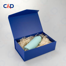 Load image into Gallery viewer, Foldable box - Blue - In stock - C&amp;D PAPER PACKAGING
