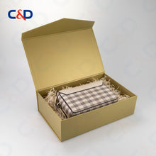 Load image into Gallery viewer, Foldable box - Gold - In stock - C&amp;D PAPER PACKAGING
