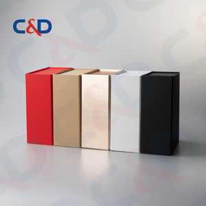 FOLDABLE PAPER BOX WITH OR WITHOUT RIBBON HANDLE-IN STOCK - C&D PAPER PACKAGING