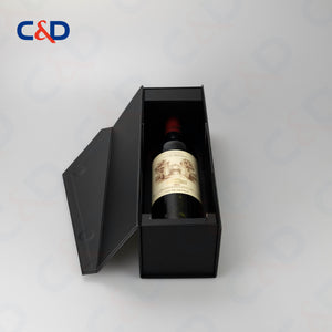 Foldable - stick at corners- wine box - In stock - C&D PAPER PACKAGING