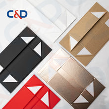 Load image into Gallery viewer, FOLDABLE PAPER BOX WITH OR WITHOUT RIBBON HANDLE-IN STOCK - C&amp;D PAPER PACKAGING
