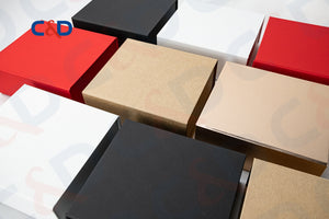 FOLDABLE PAPER BOX WITH OR WITHOUT RIBBON HANDLE-IN STOCK - C&D PAPER PACKAGING